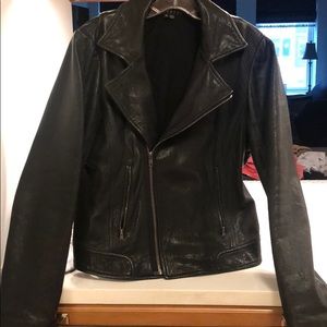 Theory Leather Motorcycle Jacket